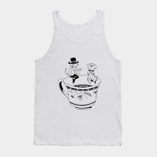 Dapper Cats Tea Time Tank Top